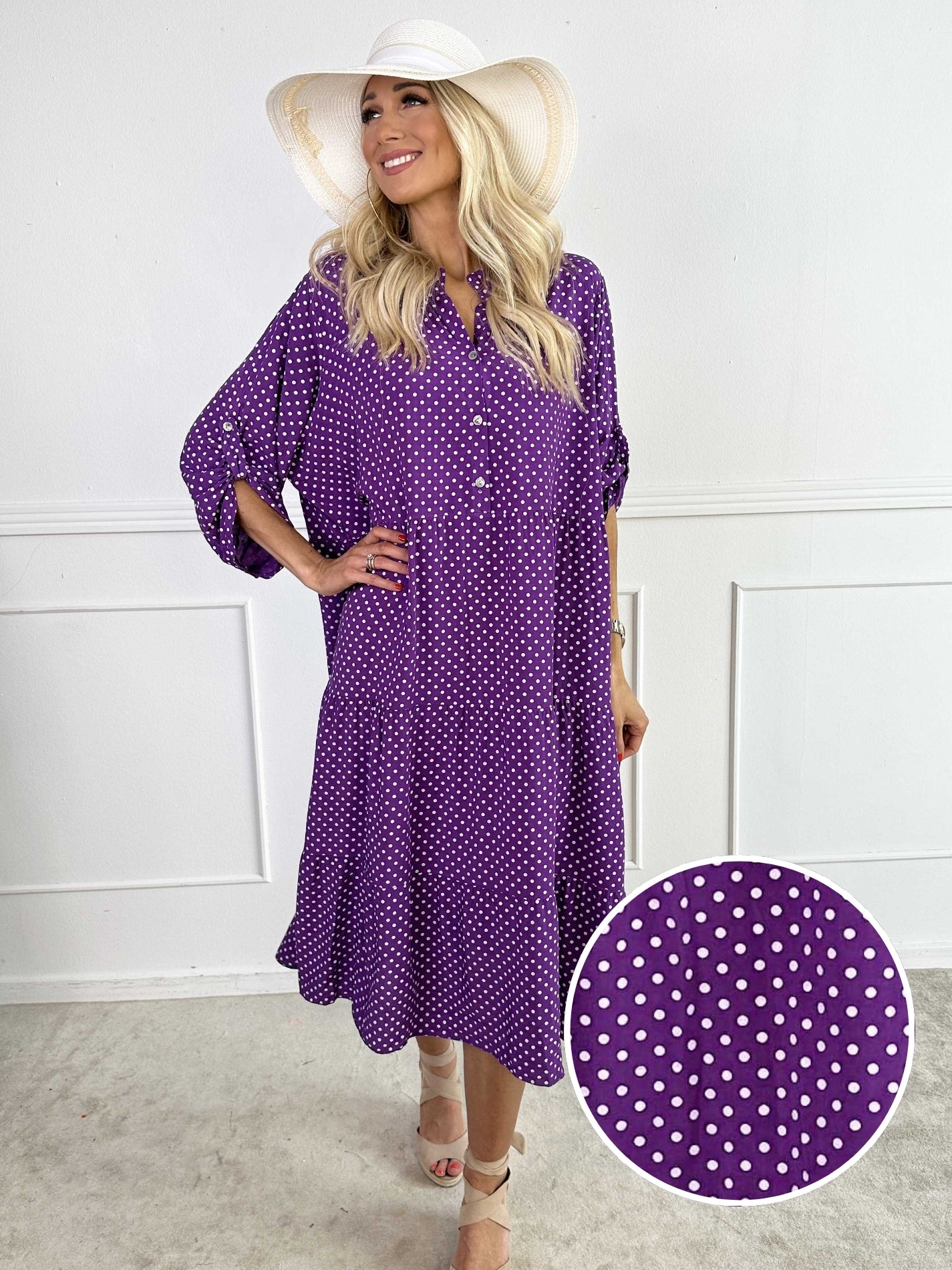 Dotti - Kjole med lag på lag look i viskose